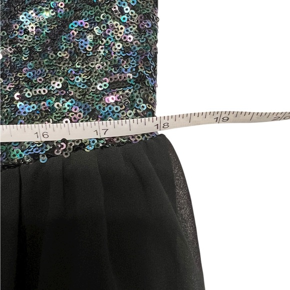 Women's TORRID Black Iridescent Sequin Dress Plus Size 16 - Picture 6 of 9